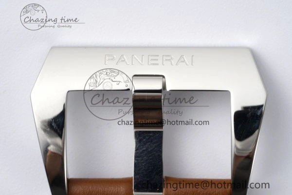 PAM660 W HWF 1:1 Best Edition White Dial on Brown Leather Strap A TechFriendly 8356
