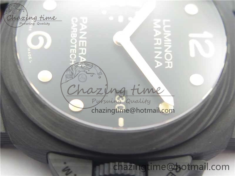 Timeless PAM661 Carbotech VSF 1:1 Best Edition on Brown Leather Strap P.9010 Clone 8413