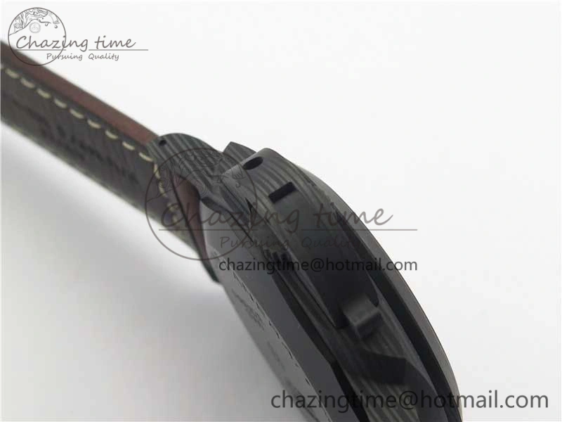 Timeless PAM661 Carbotech VSF 1:1 Best Edition on Brown Leather Strap P.9010 Clone 8413