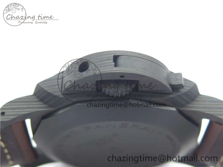 Timeless PAM661 Carbotech VSF 1:1 Best Edition on Brown Leather Strap P.9010 Clone 8413