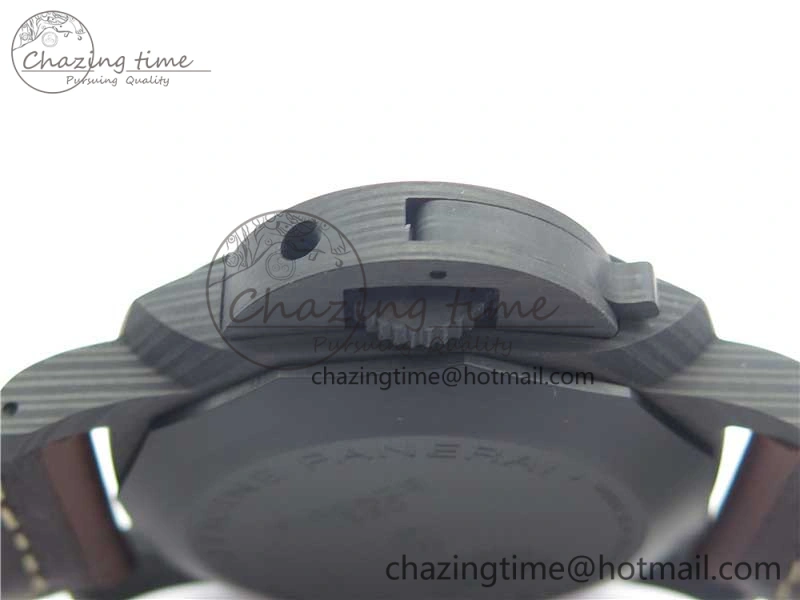 Timeless PAM661 Carbotech VSF 1:1 Best Edition on Brown Leather Strap P.9010 Clone 8413