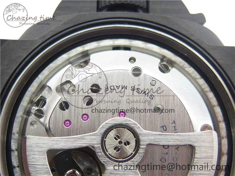 Timeless PAM661 Carbotech VSF 1:1 Best Edition on Brown Leather Strap P.9010 Clone 8413