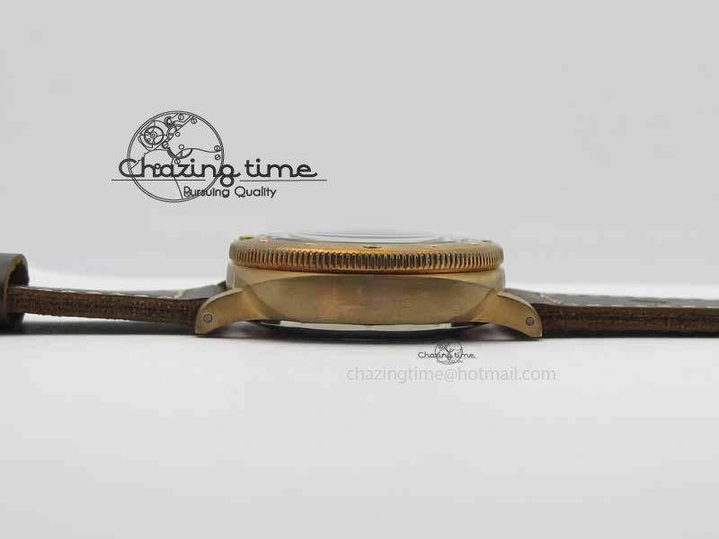 PAM671 T Bronzo XF Best Edition Blue Dial On Dark Brown Leather Strap P.9010 V FashionForward 8458