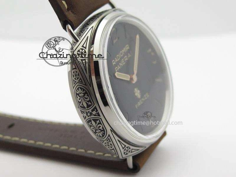 PAM672 R Radiomir Firenze 3 Days ZF Best Edition On Brown Asso Leather Strap P.3000 Super Clone Efficient 8504