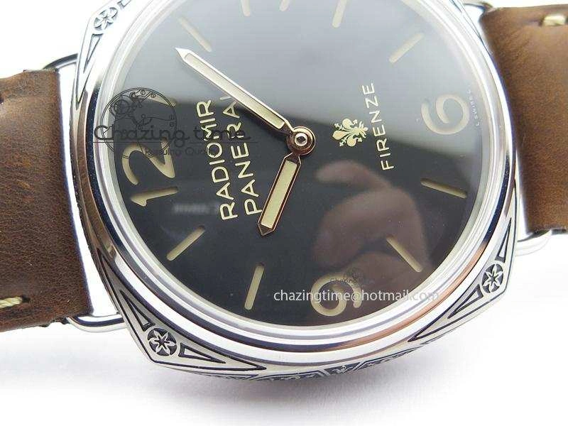 PAM672 R Radiomir Firenze 3 Days ZF Best Edition On Brown Asso Leather Strap P.3000 Super Clone Efficient 8504