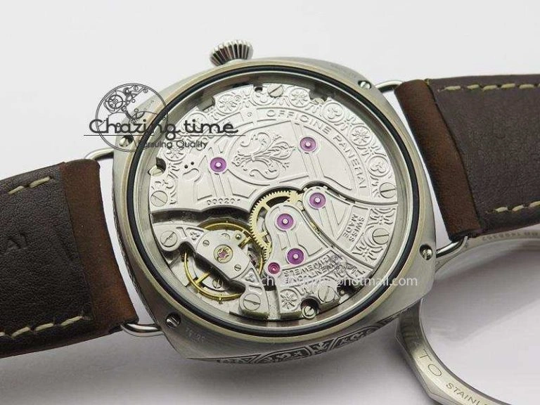 PAM672 R Radiomir Firenze 3 Days ZF Best Edition On Brown Asso Leather Strap P.3000 Super Clone Efficient 8504