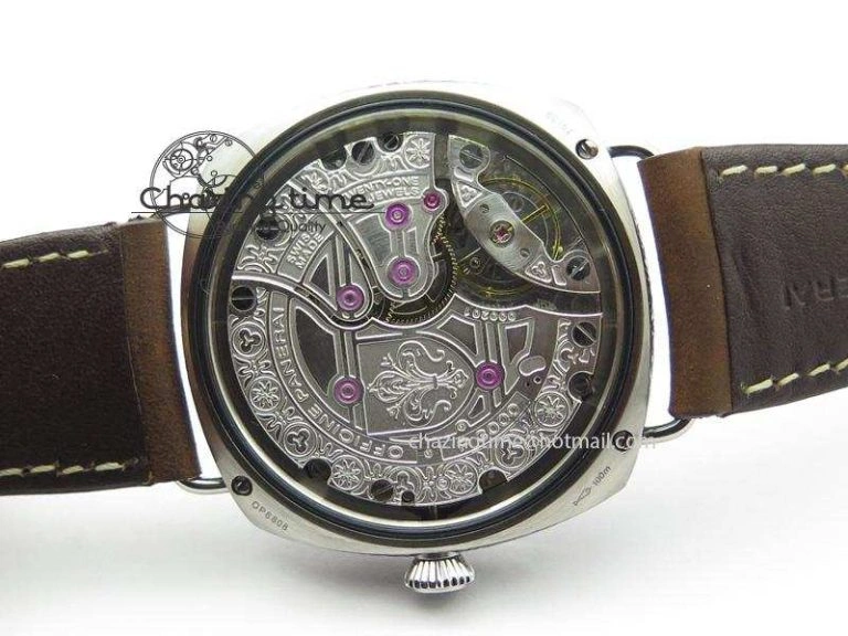 PAM672 R Radiomir Firenze 3 Days ZF Best Edition On Brown Asso Leather Strap P.3000 Super Clone Efficient 8504