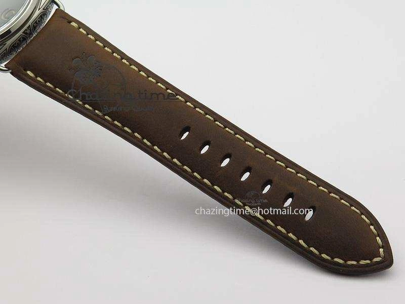 PAM672 R Radiomir Firenze 3 Days ZF Best Edition On Brown Asso Leather Strap P.3000 Super Clone Efficient 8504