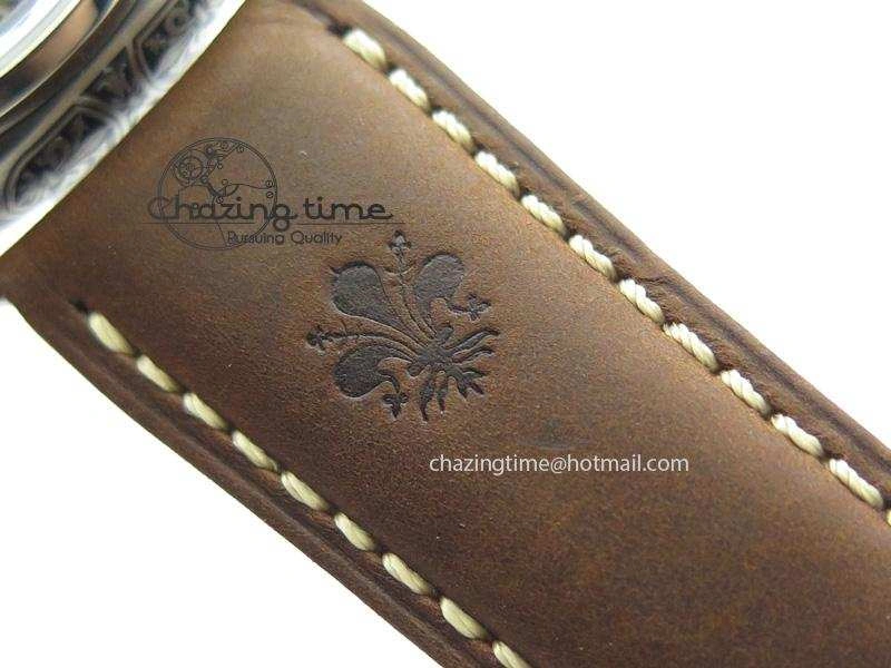 PAM672 R Radiomir Firenze 3 Days ZF Best Edition On Brown Asso Leather Strap P.3000 Super Clone Efficient 8504