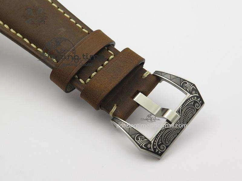 PAM672 R Radiomir Firenze 3 Days ZF Best Edition On Brown Asso Leather Strap P.3000 Super Clone Efficient 8504