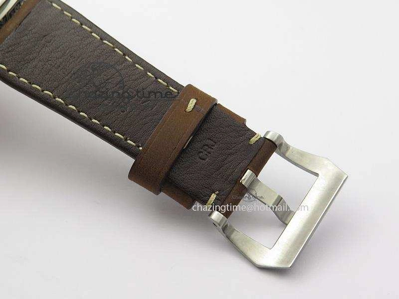 PAM672 R Radiomir Firenze 3 Days ZF Best Edition On Brown Asso Leather Strap P.3000 Super Clone Efficient 8504