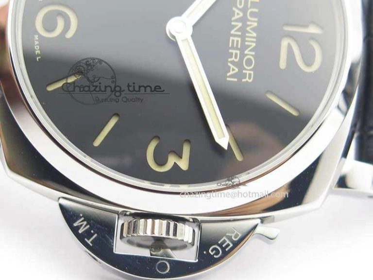 Comfortable PAM676 Luminor Due 3 Days Acciaio V6F Best Edition On Black Leather Strap P. 8492