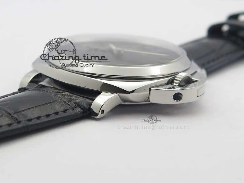 Comfortable PAM676 Luminor Due 3 Days Acciaio V6F Best Edition On Black Leather Strap P. 8492