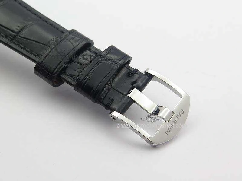 Comfortable PAM676 Luminor Due 3 Days Acciaio V6F Best Edition On Black Leather Strap P. 8492