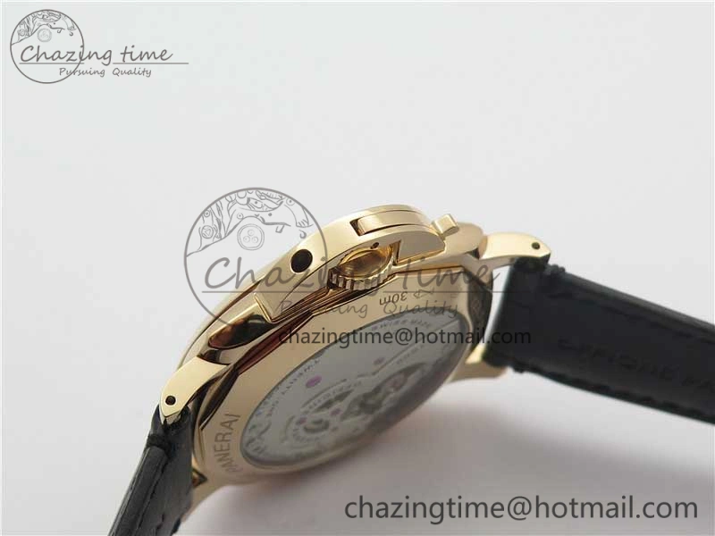 PAM677 Luminor Due 3 Days Acciaio RG XF Best Edition on Black Leather Strap P. FashionForward 8416