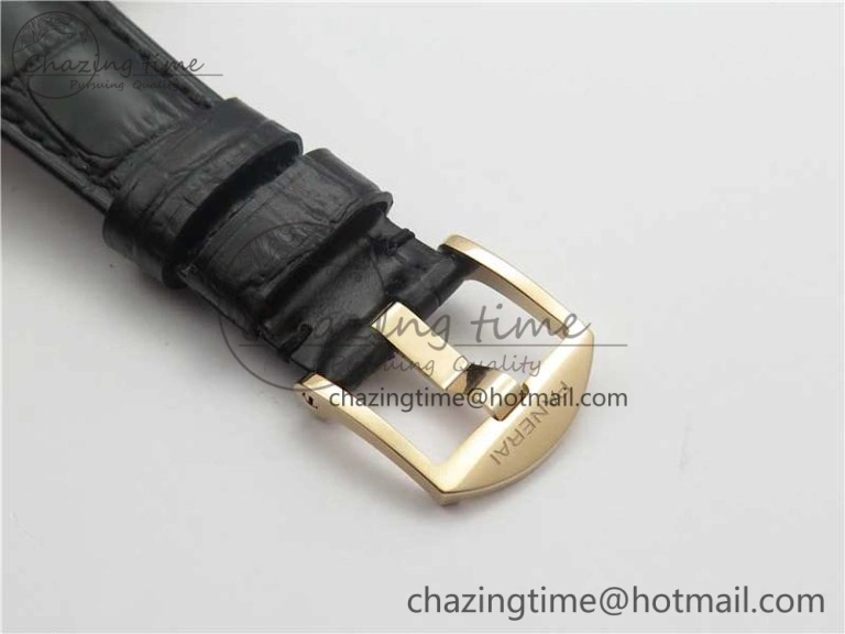 PAM677 Luminor Due 3 Days Acciaio RG XF Best Edition on Black Leather Strap P. FashionForward 8416