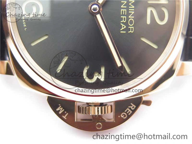 PAM677 Luminor Due 3 Days Acciaio RG XF Best Edition on Black Leather Strap P. FashionForward 8416