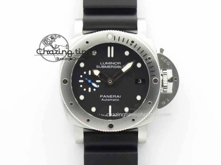 PAM682 Luminor Submersible XF 1:1 Best Edition On Black Rubber Strap P.9010 V Compact 8460