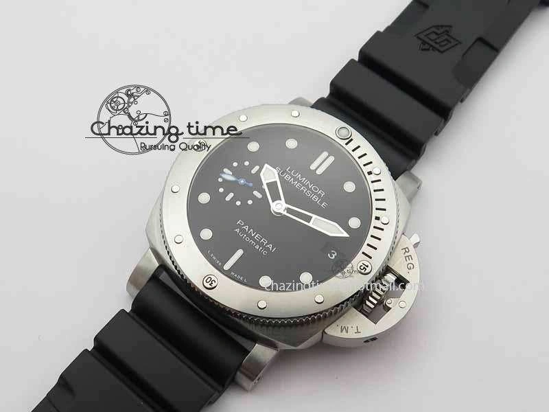 PAM682 Luminor Submersible XF 1:1 Best Edition On Black Rubber Strap P.9010 V Compact 8460