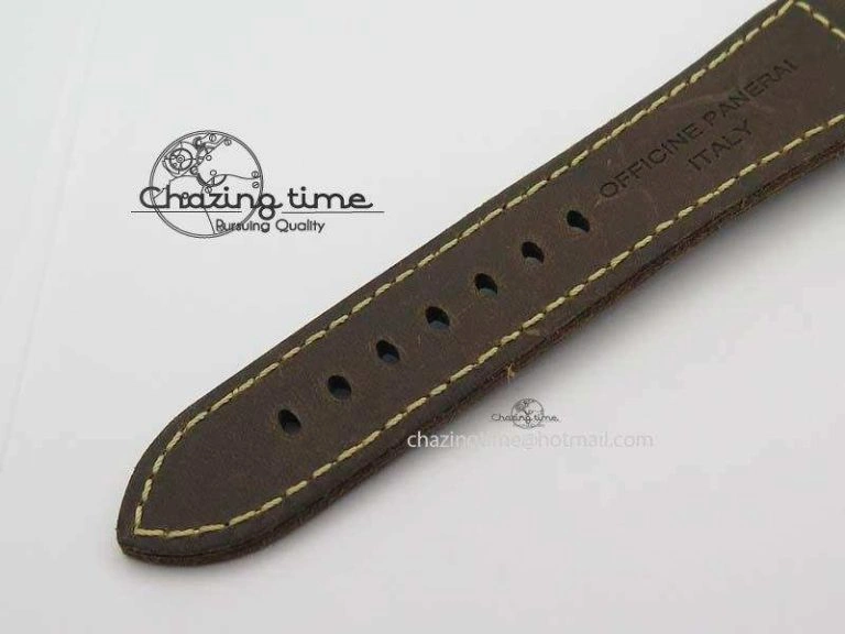 PAM685 Acciaio Brevettato SF Best Edition Black Dial On Brown Leather Strap P.3000 Super Clone Fashionable 8473