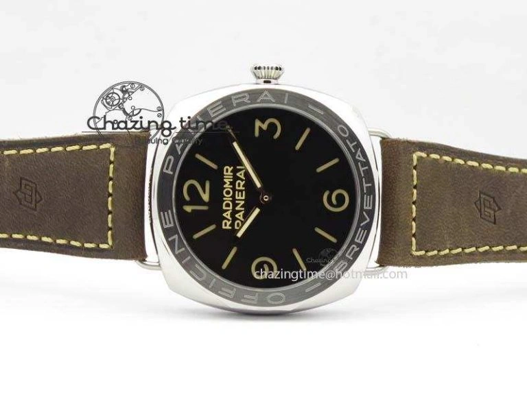 PAM685 Acciaio Brevettato SF Best Edition Black Dial On Brown Leather Strap P.3000 Super Clone Fashionable 8473