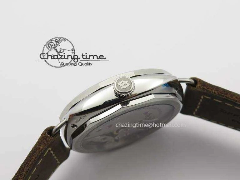 PAM685 Acciaio Brevettato SF Best Edition Black Dial On Brown Leather Strap P.3000 Super Clone Fashionable 8473