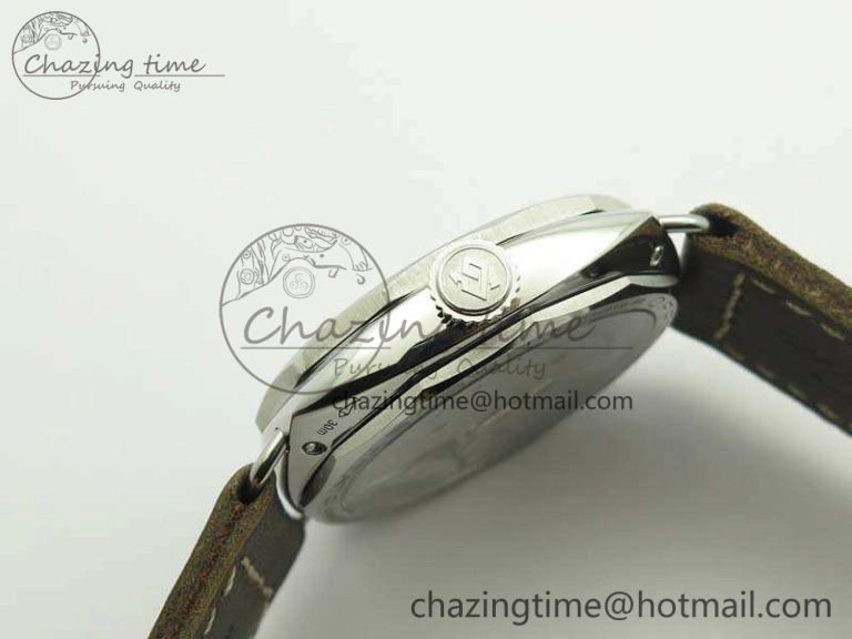 PAM685 SS ZF 1:1 Best Edition Black Dial On Leather Strap P.3000 Super Clone Lightweight 8431