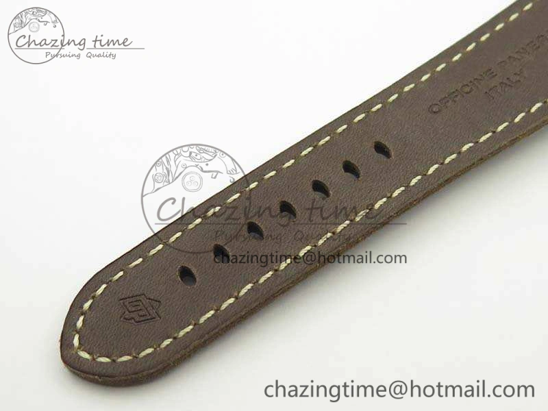 PAM685 SS ZF 1:1 Best Edition Black Dial On Leather Strap P.3000 Super Clone Lightweight 8431