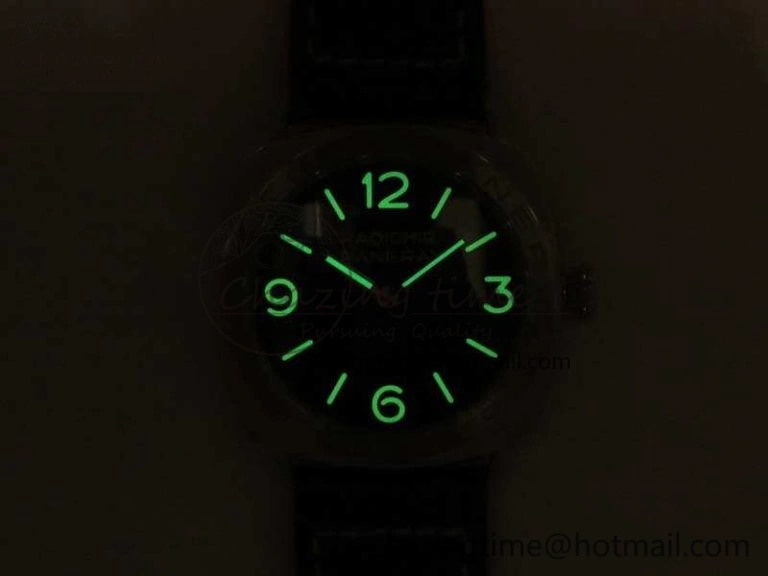 PAM685 SS ZF 1:1 Best Edition Black Dial On Leather Strap P.3000 Super Clone Lightweight 8431