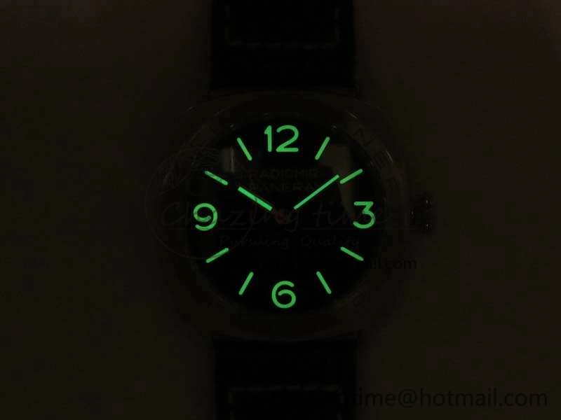 PAM685 SS ZF 1:1 Best Edition Black Dial On Leather Strap P.3000 Super Clone Lightweight 8431