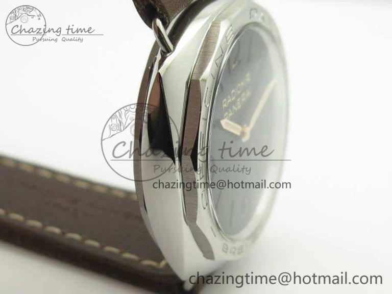 PAM685 SS ZF 1:1 Best Edition Black Dial On Leather Strap P.3000 Super Clone Lightweight 8431
