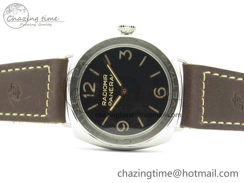 PAM685 SS ZF 1:1 Best Edition Black Dial On Leather Strap P.3000 Super Clone Lightweight 8431