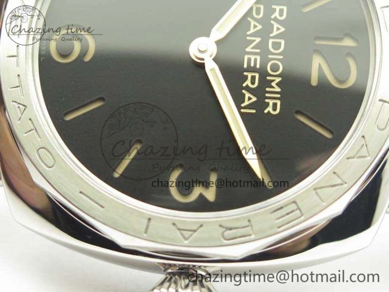 PAM685 SS ZF 1:1 Best Edition Black Dial On Leather Strap P.3000 Super Clone Lightweight 8431