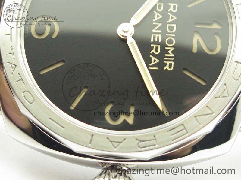 PAM685 SS ZF 1:1 Best Edition Black Dial On Leather Strap P.3000 Super Clone Lightweight 8431