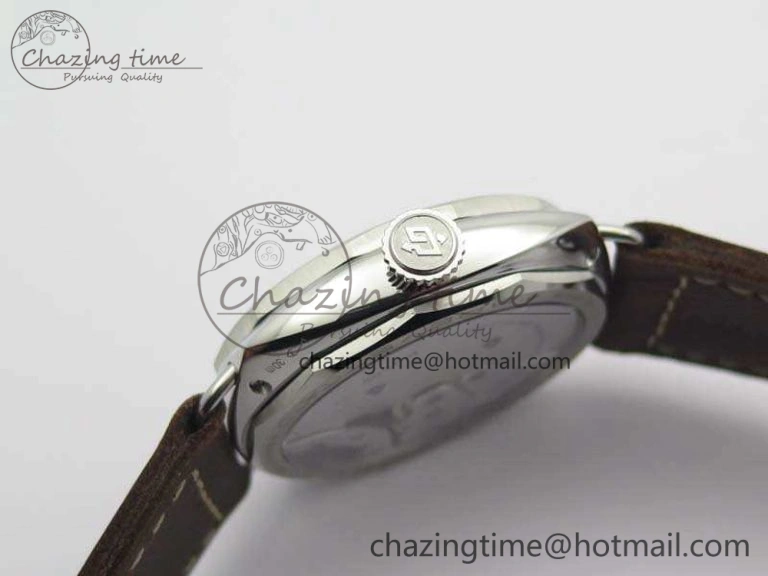 TimelessDesign PAM687 Acciaio Brevettato ZF 1:1 Best Edition Brown Dial On Brown Leather Strap P.3000 Super Clone 8434