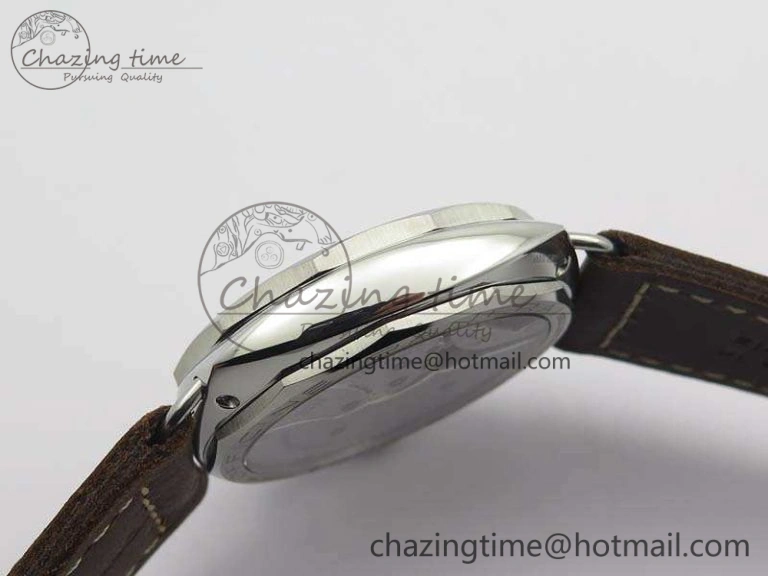 TimelessDesign PAM687 Acciaio Brevettato ZF 1:1 Best Edition Brown Dial On Brown Leather Strap P.3000 Super Clone 8434