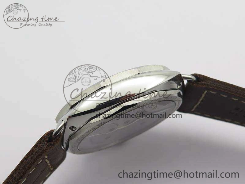 TimelessDesign PAM687 Acciaio Brevettato ZF 1:1 Best Edition Brown Dial On Brown Leather Strap P.3000 Super Clone 8434