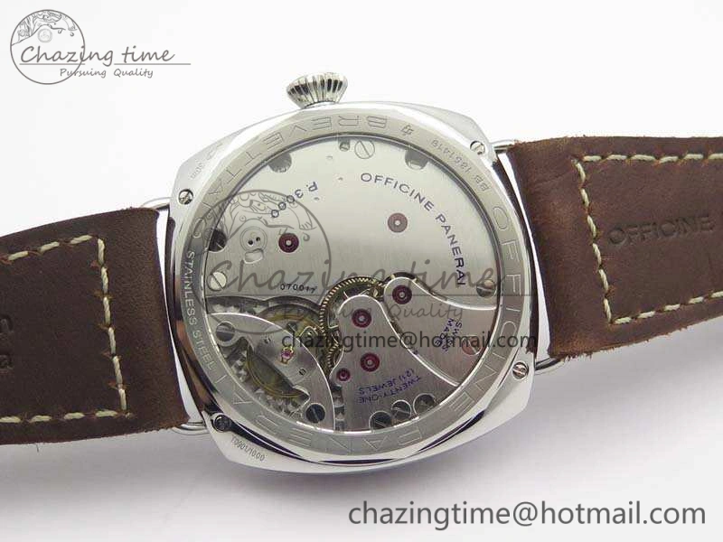 TimelessDesign PAM687 Acciaio Brevettato ZF 1:1 Best Edition Brown Dial On Brown Leather Strap P.3000 Super Clone 8434
