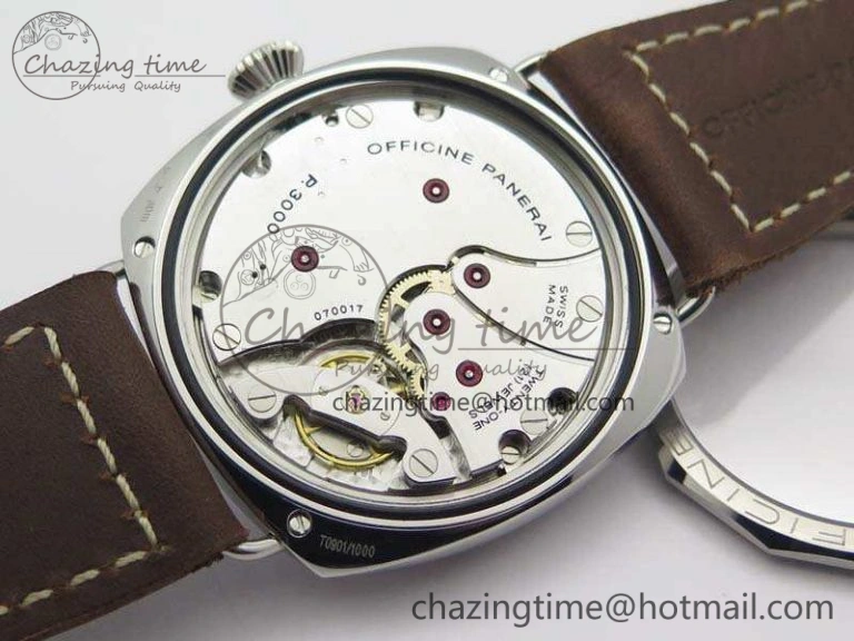 TimelessDesign PAM687 Acciaio Brevettato ZF 1:1 Best Edition Brown Dial On Brown Leather Strap P.3000 Super Clone 8434