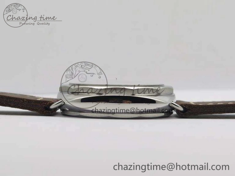 TimelessDesign PAM687 Acciaio Brevettato ZF 1:1 Best Edition Brown Dial On Brown Leather Strap P.3000 Super Clone 8434