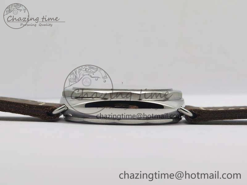 TimelessDesign PAM687 Acciaio Brevettato ZF 1:1 Best Edition Brown Dial On Brown Leather Strap P.3000 Super Clone 8434