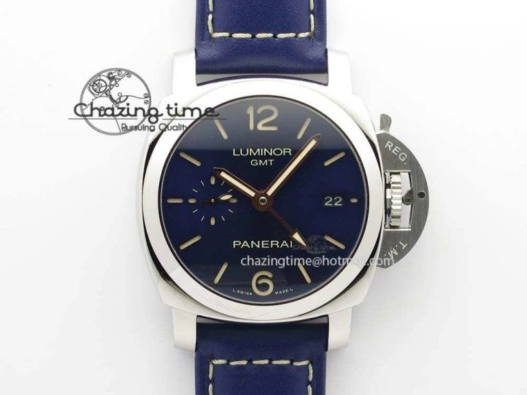 Premium PAM688 S VSF 1:1 Best Edition Blue Dial On Blue Leather Strap P.9001 Super Clone V 8446
