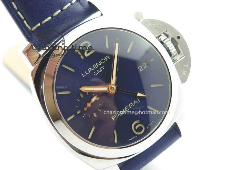 Premium PAM688 S VSF 1:1 Best Edition Blue Dial On Blue Leather Strap P.9001 Super Clone V 8446