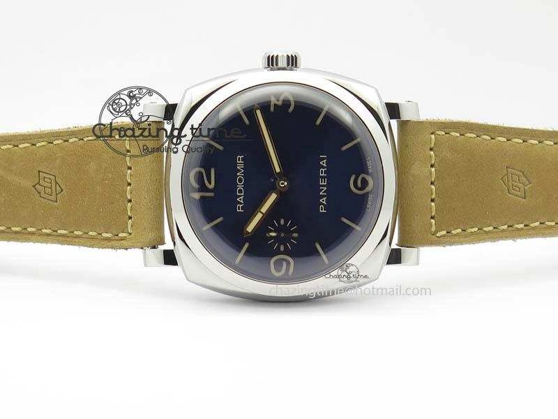Minimalist PAM690 Q SF Best Edition Blue Dial On Brown Leather Strap P.3000 Super Clone V2 ( Sapphire ) 8479