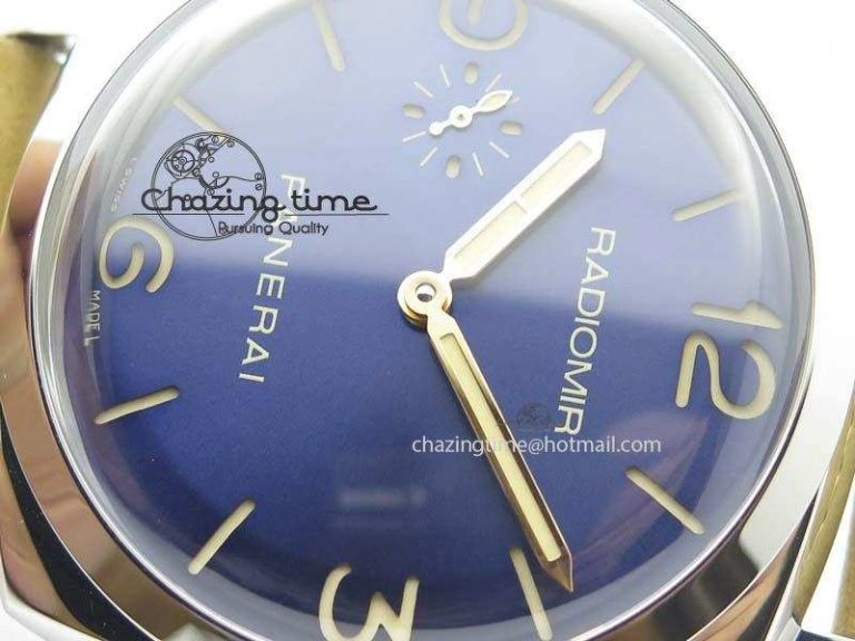 Minimalist PAM690 Q SF Best Edition Blue Dial On Brown Leather Strap P.3000 Super Clone V2 ( Sapphire ) 8479