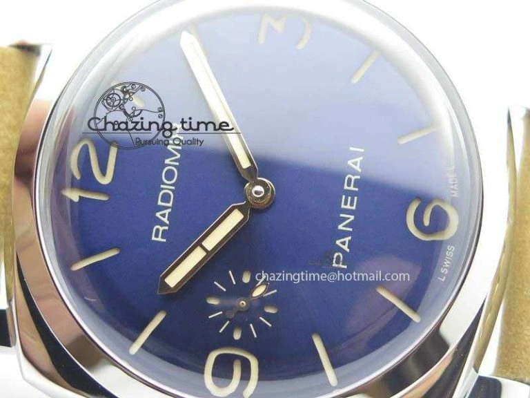 Minimalist PAM690 Q SF Best Edition Blue Dial On Brown Leather Strap P.3000 Super Clone V2 ( Sapphire ) 8479