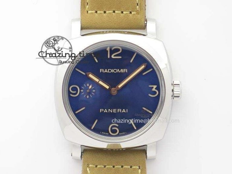 EasyMatch PAM690 Q SF Best Edition Blue Dial On Brown Leather Strap P.3000 Super Clone 8495