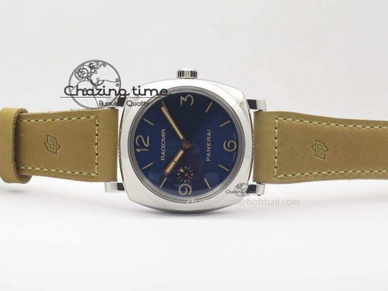 EasyMatch PAM690 Q SF Best Edition Blue Dial On Brown Leather Strap P.3000 Super Clone 8495