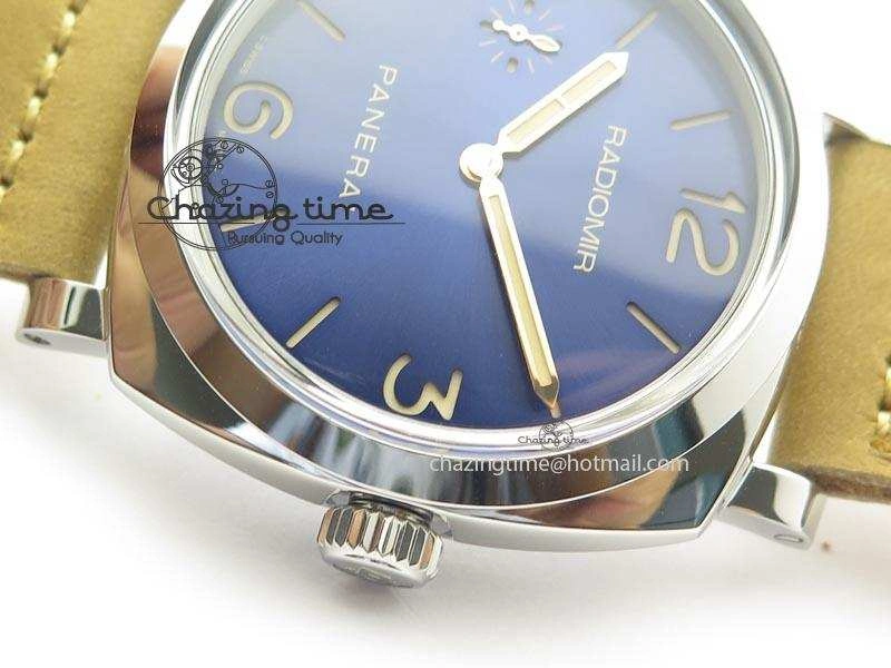 EasyMatch PAM690 Q SF Best Edition Blue Dial On Brown Leather Strap P.3000 Super Clone 8495