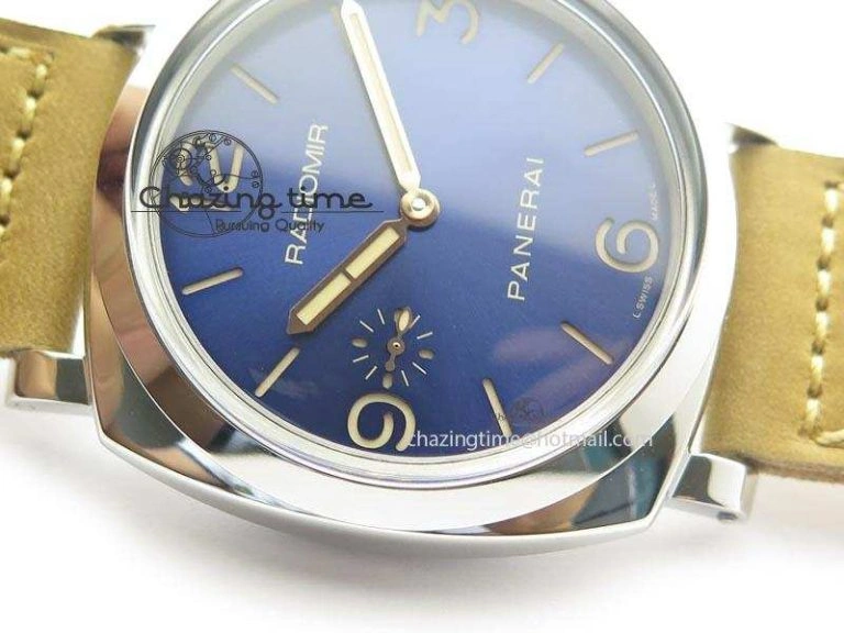 EasyMatch PAM690 Q SF Best Edition Blue Dial On Brown Leather Strap P.3000 Super Clone 8495